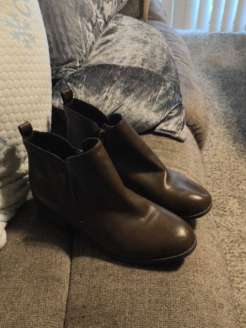 Women's Brown Leather Ankle Booties - Classic Chelsea Style